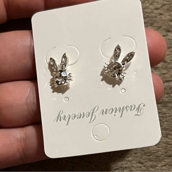 Silver Bunny Earrings - Picture 2 of 8